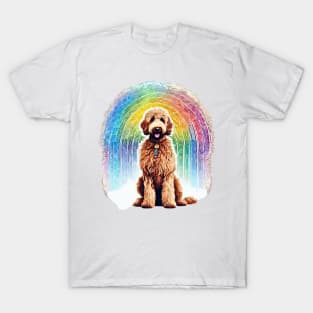 Goldendoodle Boho Rainbow T-Shirt